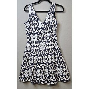 GAP Dress Womens‎ 2 Ikat Print Sleeveless Linen Lined Summer Pockets Casual